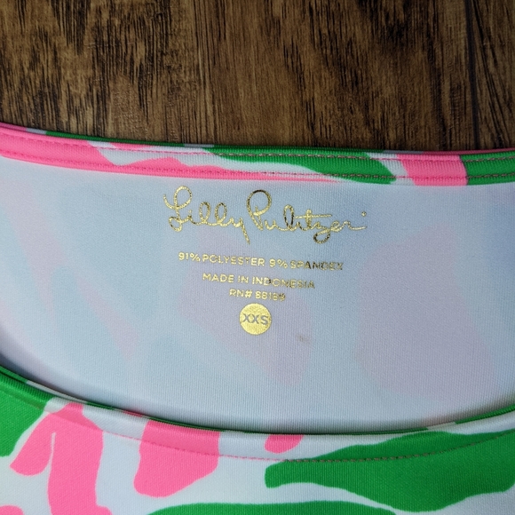 EUC Lilly Pulitzer Neri Top and Shorts Sneaky Tiki Set XXS - Picture 3 of 6